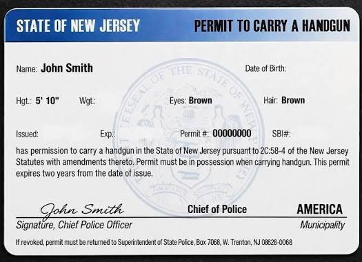 NJ Permit to Carry